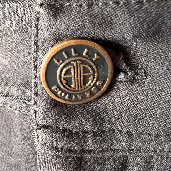 Lilly Pulitzer Pants Womens Size 0 Black Worth Skinny Stretch Jeggings Modern - Picture 7 of 16